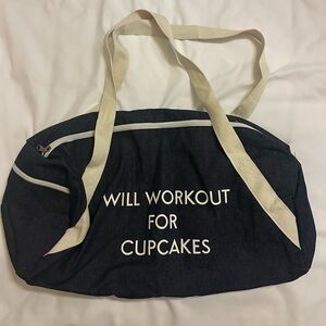 Stylish Black Workout Tote Bag